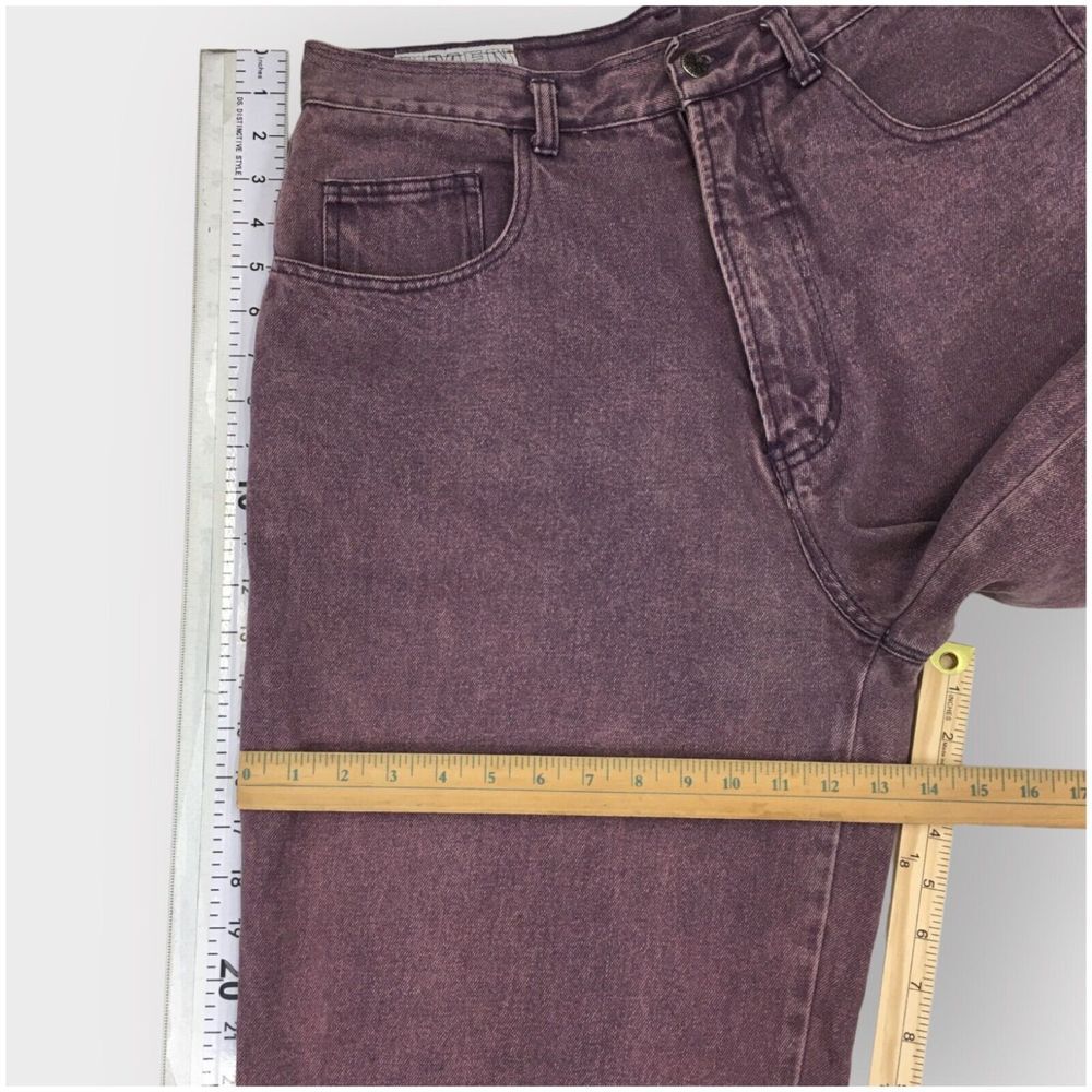 Vintage UMEN Jeans Mens‎ Size 32x33 Purple Wash Loose Fit Tapered Baggy Y2K 90s - Picture 8 of 9